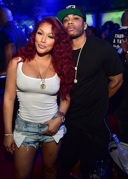 Nelly And Shantel Jackson Attend Compound