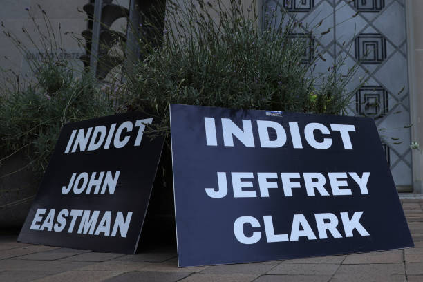 DC: Activists Rally At Department Of Justice For Indictment Of January 6 Plotters