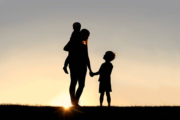 Image result for mother with kids shadow