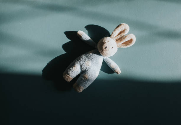 small toy bunny - stuffed animal stock pictures, royalty-free photos & images
