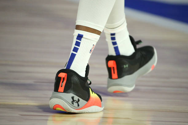 sneakers worn by joel embiid of the philadelphia 76ers on august 12 picture