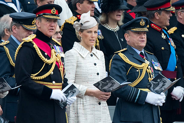 Queen Elizabeth II And Prince Philip, Duke of Edinburgh Attend Armed ...