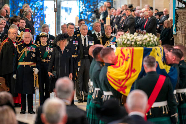 GBR: The Royal Family Attend Vigil At St Giles' Cathedral