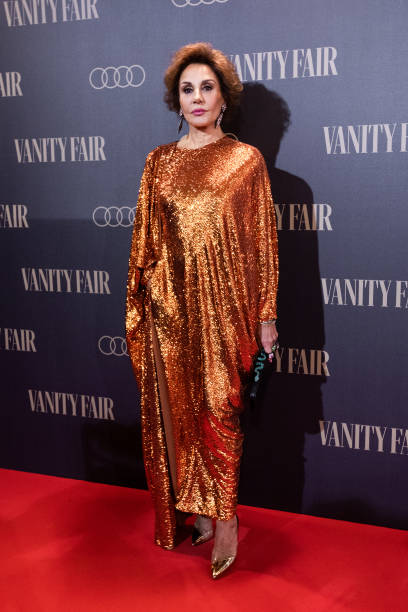 Spanish celebrity Nati Abascal attends the 'Vanity Fair Personaility Of The Year' Gala where spanish singer Raphael is honoured at The Royal Theatre...