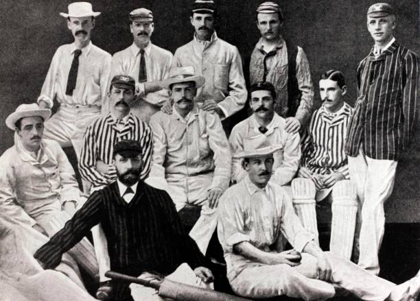 Sport, Cricket The England team for the tour of Australia in 1882-83, Standing, l-r, W,Barnes, F,Morley, Mr,C,T,Studd, Mr,G,F,Vernon, Mr,...