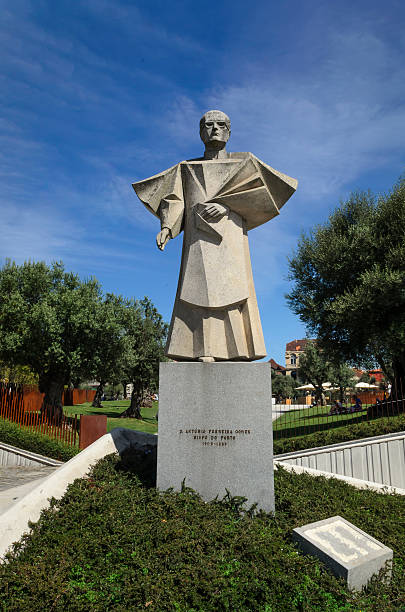 Statue of Antonio Ferreira Gomes, in Porto, Portugal