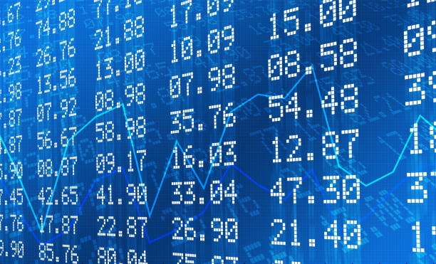 stock exchange graph and numbers - gráficos numericos [ - fotografias e filmes do acervo