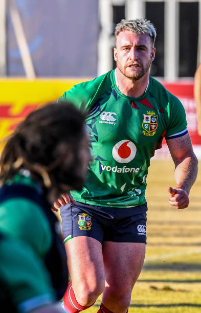 JOHANNESBURG, SOUTH AFRICA - JUNE 29: Stuart Hogg of the British and Irish Lions during the British and Irish Lions rugby team training session at St Peter's College on June 29, 2021 in Johannesburg, South Africa. (Photo by Sydney Seshibedi/Gallo Images via Getty Images)