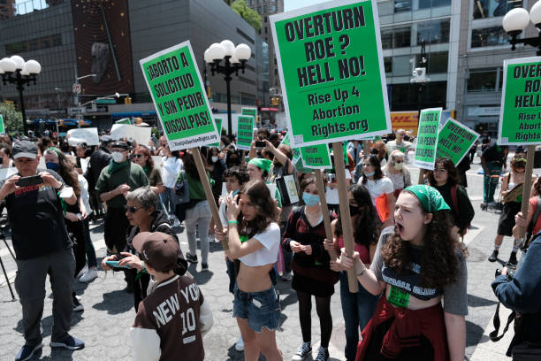NY: Activists Demonstrate In New York For Abortion Rights And Against Gun Violence