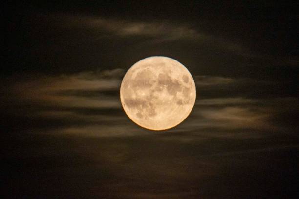 NLD: Sturgeon Full Moon Rises Over The Netherlands