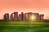 Sunset at the Stonehenge, United Kingdom