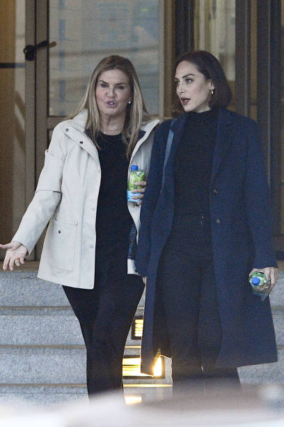 Susana Uribarri and Tamara Falco are seen on January 28 2020 in Madrid Spain