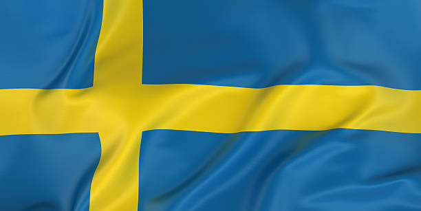 swedish flag - swedish flag stock pictures, royalty-free photos & images