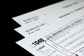 Tax Forms on Black