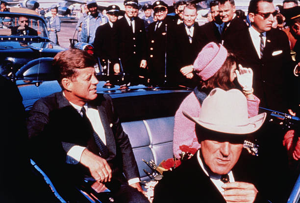 John and Jackie Kennedy with John Connally in Automobile