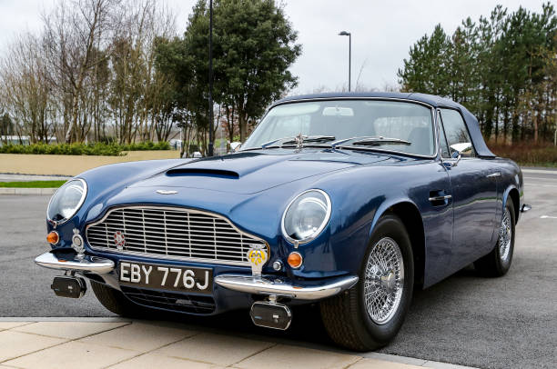 The Aston Martin DB6 Volante which is powered by surplus wine belonging to Prince Charles Prince of Wales during his to visit the new Aston Martin...