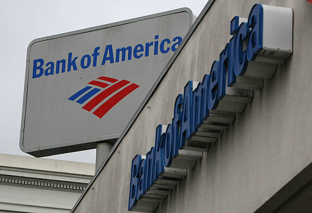The Bank of America logo is displayed on the side of a Bank of America branch office January 20, 2010 in San Francisco, California. Bank of America...