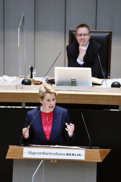 DEU: Berlin Mayor Franziska Giffey Explains Her Government Guidelines