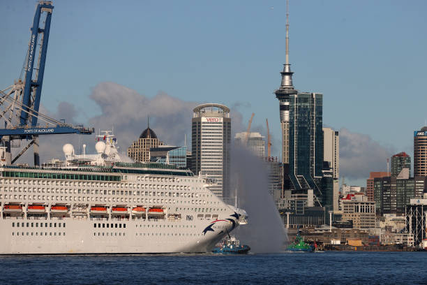 NZL: Cruise Ships Return To Auckland Harbour Following Reopening Of NZ Maritime Borders
