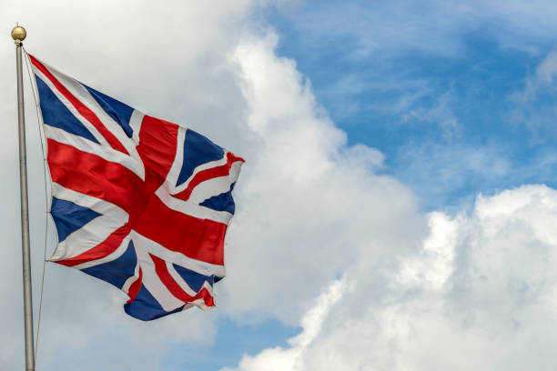 The Union Jack and clouds