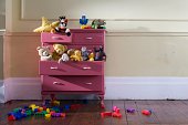 Toys in a dresser