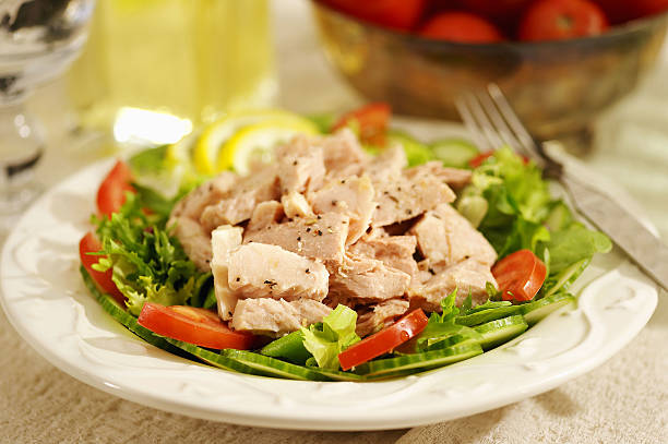 tuna salad - tuna salad stock pictures, royalty-free photos & images