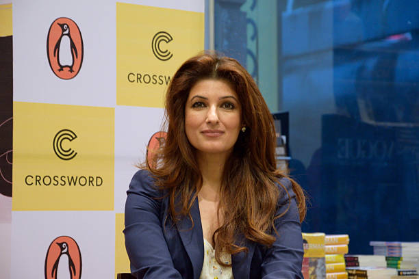 Twinkle Khanna attends an In Conversation event for her debut book "Mrs Funnybones" published by Penguin Random House at Crossword Book Store on...