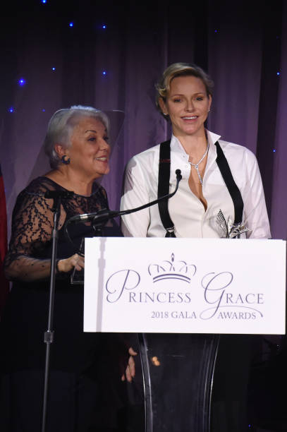 tyne-daly-and-hsh-princess-charlene-of-monaco-appear-on-stage-during-picture-id1052326094