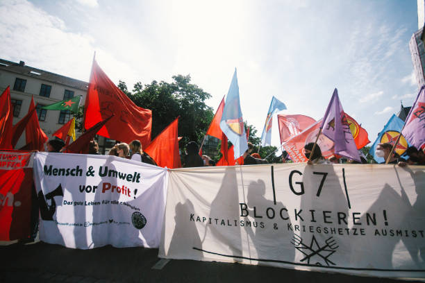 DEU: Protest Against G7 In Bonn