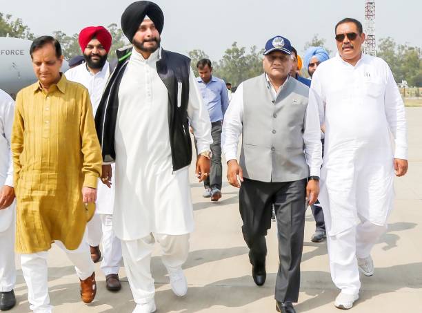 Union Minister Of State For External Affairs General VK Singh with Union minister of State For Social Justice And Empowerment Vijay Sampla Punjab...