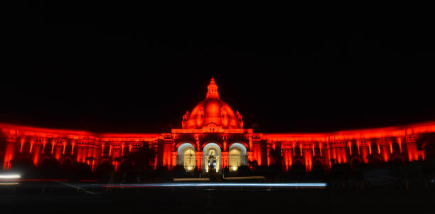 IND: Uttar Pradesh Vidhan Bhawan Illuminated In Red Colour On The Occasion Of World Heart Day