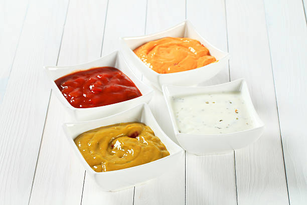 various salsa dips