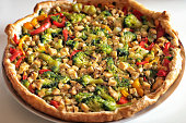 Vegan tasty and healthy pizza