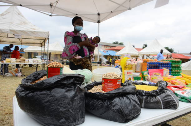 Vendor pose for photographs during the flag off of EKO City Farmers Market, The Eko City Farmers Market, Ileya edition is to enhance the upgrade of...