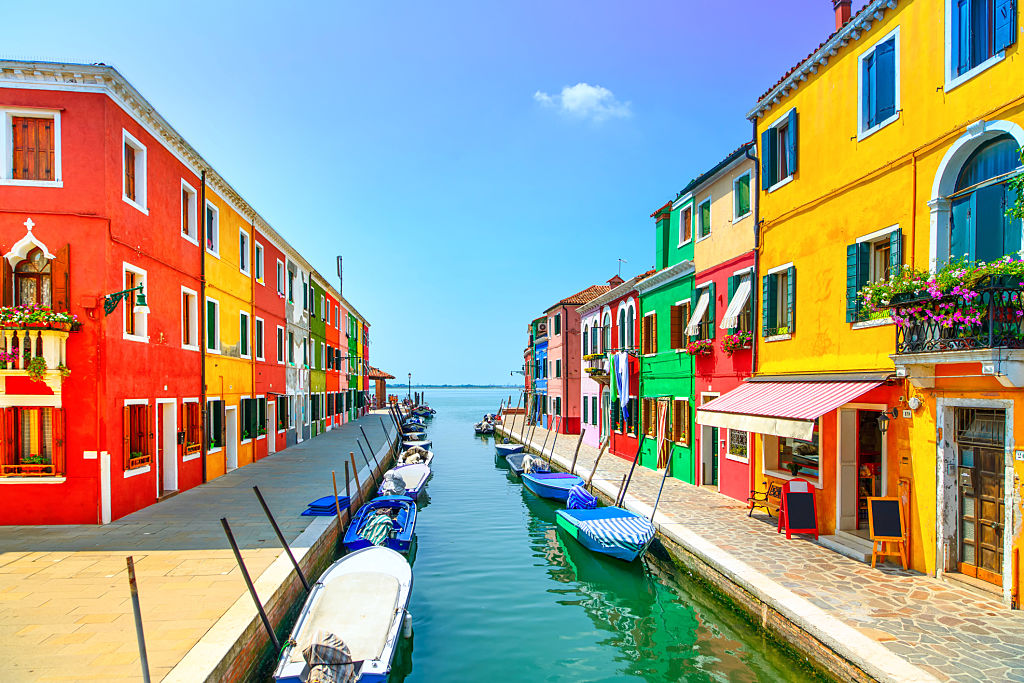 Colourful Canal in Venice