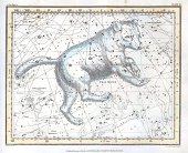 Vintage constellation map. 453806941