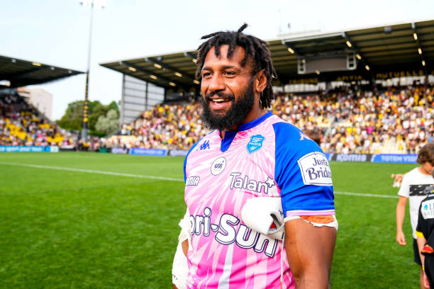 Waisea NAYACALEVU of STade Francais Paris during the Top 14 match between La Rochelle and Stade Francais at Stade Marcel Deflandre on May 21, 2022 in La Rochelle, France. (Photo by Hugo Pfeiffer/Icon Sport via Getty Images)
