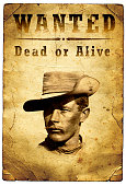 Wanted Poster Wild West Outlaw