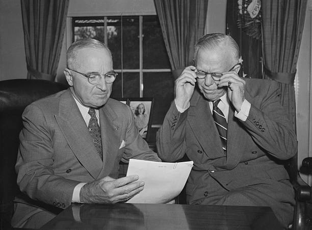 Image result for photo of George C Marshall and Harry Truman
