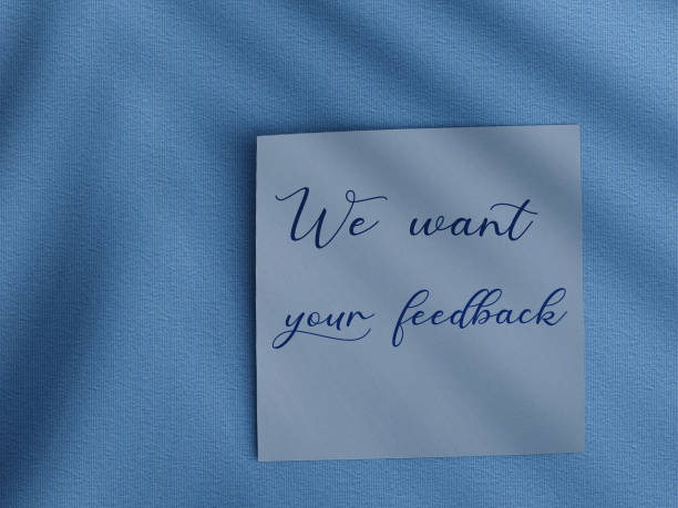 We want your feedback in a sticky note