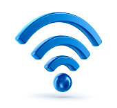 wifi (wireless network) 3d icon symbol
