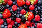 Wild berry mix - strawberries, blueberries, blackberries and raspberries