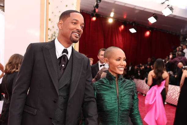 Will Smith and Jada Pinkett Smith attend the 94th Annual Academy Awards at Hollywood and Highland on March 27, 2022 in Hollywood, California.