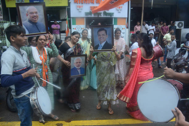 IND: BJP Workers Celebrate As BJP Forms New Government In Maharashtra