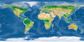 world Topographic Map