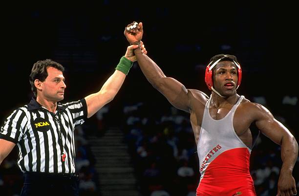 wrestling-ncaa-championships-ohio-state-kevin-randleman-victorious-picture-id81475714
