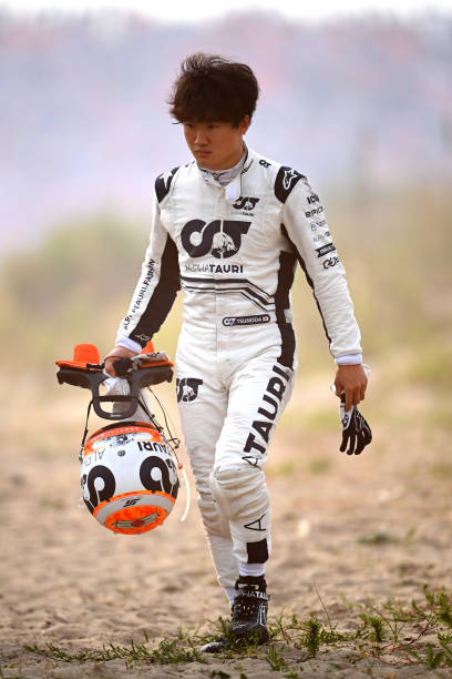 Yuki Tsunoda after his retirement at the Dutch Grand Prix