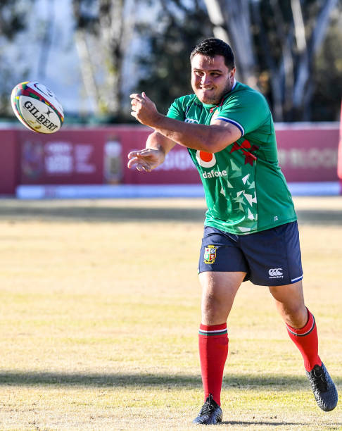 JOHANNESBURG, SOUTH AFRICA - JUNE 29: Jamie George of the British and Irish Lions during the British and Irish Lions rugby team training session at St Peter's College on June 29, 2021 in Johannesburg, South Africa. (Photo by Sydney Seshibedi/Gallo Images via Getty Images)