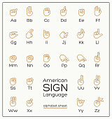 American Sign Language Alphabet Sheet
