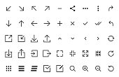arrows and signs web icons